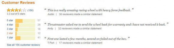 Amazon Thrustmaster reviews